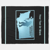 Sasquatch Security - Washington Fleece Deken (Voorkant (Horizontaal))