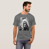 Sasquatch Sie Big Foot Rock On UFO Alien Fun frien T-shirt (Voorkant volledig)