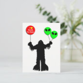 Sasquatch Sighted Roswell, New Mexico Briefkaart (Staand voorkant)