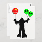 Sasquatch Sighted Roswell, New Mexico Briefkaart (Voorkant / Achterkant)