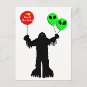 Sasquatch Sighted Roswell, New Mexico Briefkaart (Voorkant)