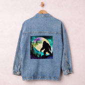 Sasquatch Silhouet Wandelen op de Berg-Maan Denim Jacket (Hangar)