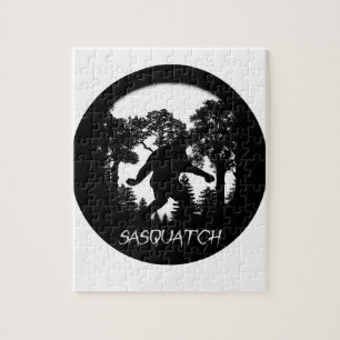 Sasquatch Silhouette Legpuzzel