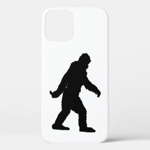 Sasquatch Silhouette op koolstofvezeldecor Case-Mate iPhone Case