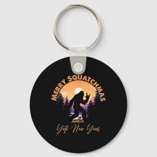 Sasquatch Sinterklaas Yeti Prettig Squatchmas Bigf Sleutelhanger