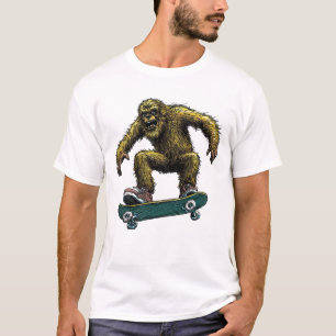 Sasquatch-skateboarden T-shirt