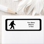 Sasquatch Squatchin' Silhouette Etiket (Insitu)