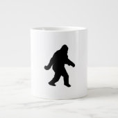 Sasquatch Squatchin' Silhouette Grote Koffiekop (Voorkant)