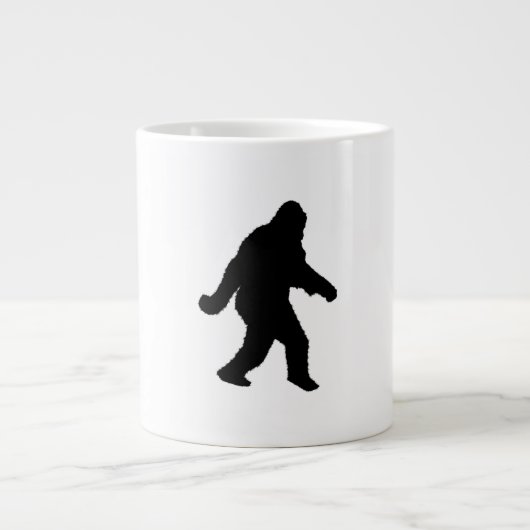 Sasquatch Squatchin' Silhouette Grote Koffiekop (Voorkant)