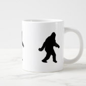 Sasquatch Squatchin' Silhouette Grote Koffiekop (Rechts)