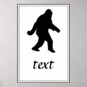 Sasquatch Squatchin' Silhouette Poster (Voorkant)
