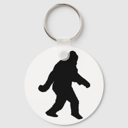 Sasquatch Squatchin' Silhouette Sleutelhanger (Voorkant)