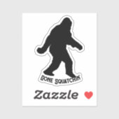 Sasquatch Squatchin' Silhouette Sticker (Vel)