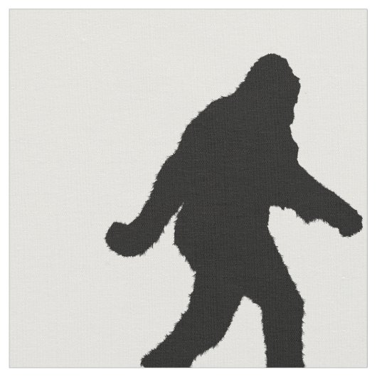 Sasquatch Squatchin' Silhouette Stof (Close Up)