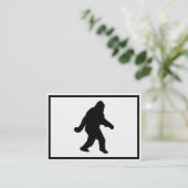 Sasquatch Squatchin' Silhouette Visitekaartje (Staand voorkant)