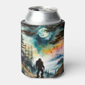 Sasquatch Staand onder het maanlicht Blikjeskoeler (Blikje Voorkant)