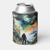Sasquatch Staand onder het maanlicht Blikjeskoeler (Blikje Achterkant)