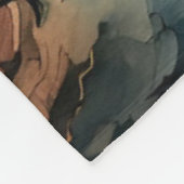 Sasquatch Staand onder het maanlicht Fleece Deken (Hoek)