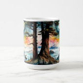 Sasquatch Staand onder het maanlicht Koffiemok (Center)