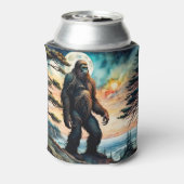 Sasquatch Staand op Ridge met uitzicht op de oceaa Blikjeskoeler (Blikje Achterkant)