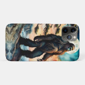 Sasquatch Staand op Ridge met uitzicht op de oceaa Case-Mate iPhone Case (Achterkant (horizontaal))