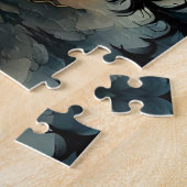 Sasquatch Staand op Ridge met uitzicht op de oceaa Legpuzzel (Zijkant)