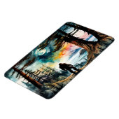 Sasquatch Staand op Ridge met uitzicht op de oceaa Magneet (Linkerzijde)