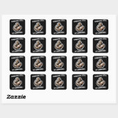 Sasquatch stal mijn zuurdesem vierkante sticker (Vel)