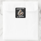 Sasquatch stal mijn zuurdesem vierkante sticker (Tas)