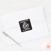 Sasquatch stal mijn zuurdesem vierkante sticker (Envelop)