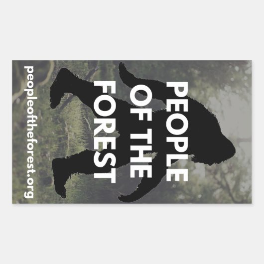 Sasquatch Sticker Set (Stijl A) (Voorkant)
