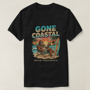 Sasquatch strandvakantie zomervakantie aan zee t-shirt