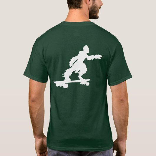 sasquatch surfen t-shirt (Achterkant)