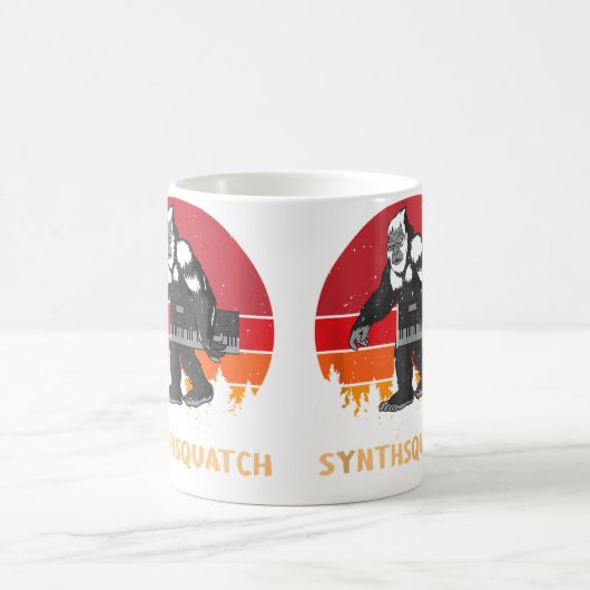 Sasquatch Synthesizer Dj Mixer Synth Synthsquatch Koffiemok (Center)