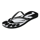 Sasquatch - Teenslippers met een grote voet (Schuin)