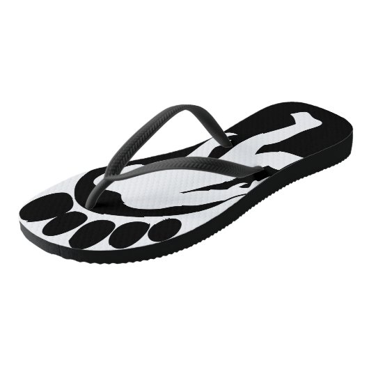 Sasquatch - Teenslippers met een grote voet (Schuin)