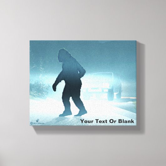 Sasquatch-teller Canvas Afdruk (Voorkant)