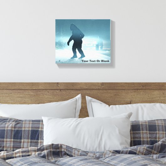 Sasquatch-teller Canvas Afdruk (Insitu (Slaapkamer))