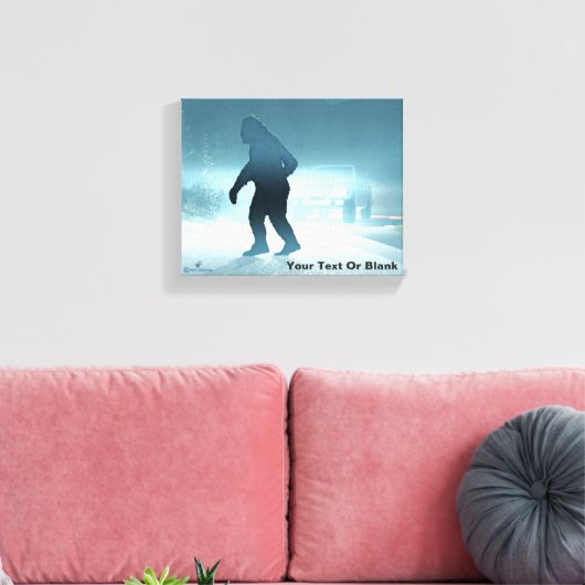 Sasquatch-teller Canvas Afdruk (Insitu (Woonkamer))