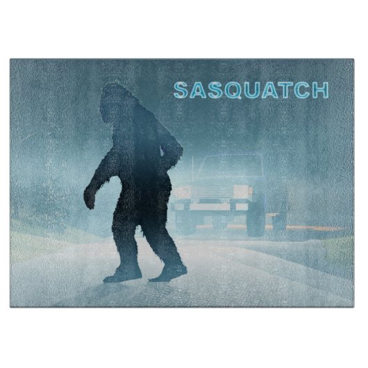 Sasquatch-teller Snijplank (Voorkant)