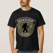 Sasquatch' Texas Big Foot Huntin T-shirt (Voorkant)