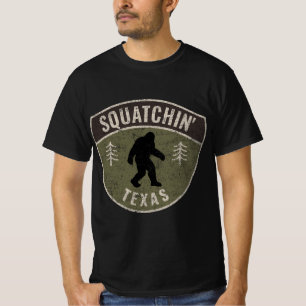 Sasquatch' Texas Big Foot Huntin T-shirt