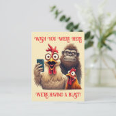 “Sasquatch & The Crew” Postcard Briefkaart (Staand voorkant)