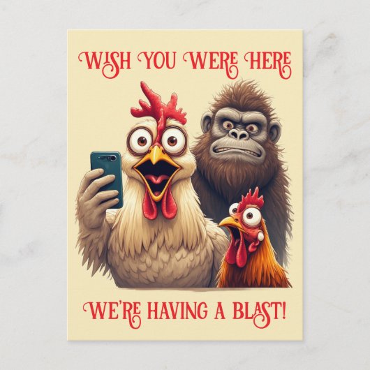 “Sasquatch & The Crew” Postcard Briefkaart (Voorkant)