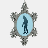 Sasquatch Tin Sneeuwvlok Ornament (Links)