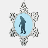 Sasquatch Tin Sneeuwvlok Ornament (Rechts)