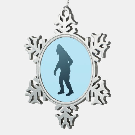 Sasquatch Tin Sneeuwvlok Ornament (Rechts)