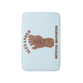 Sasquatch Track Bigfoot Fun Badmat (Voorkant Verticaal)