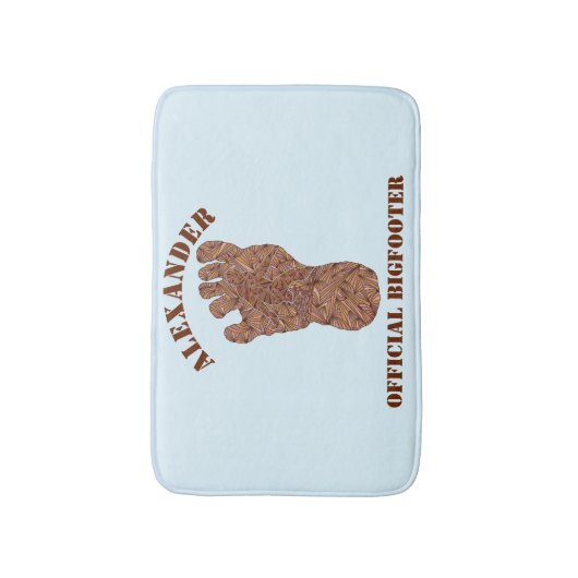 Sasquatch Track Bigfoot Fun Badmat (Voorkant Verticaal)