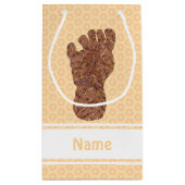 Sasquatch Track Bigfoot Fun Klein Cadeauzakje (Achterkant)